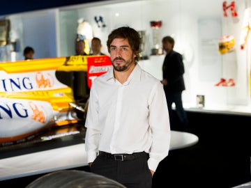 Fernando Alonso en su circuito-museo