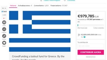 Campaña de financiación colectiva para hacer frente a la deuda de Grecia con el FMI