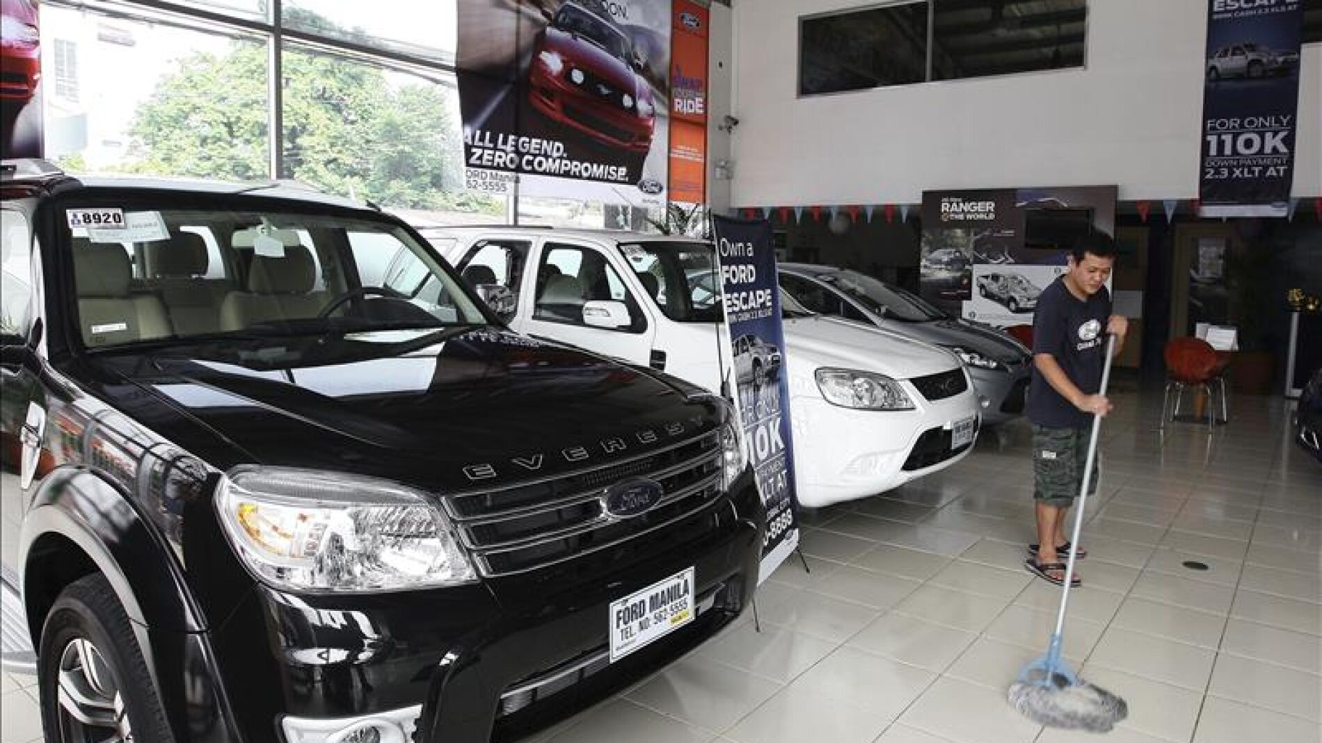 Un concesionario de coches.