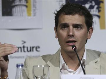 Albert Rivera durante su intervención en las jornadas del Ateneo de Madrid