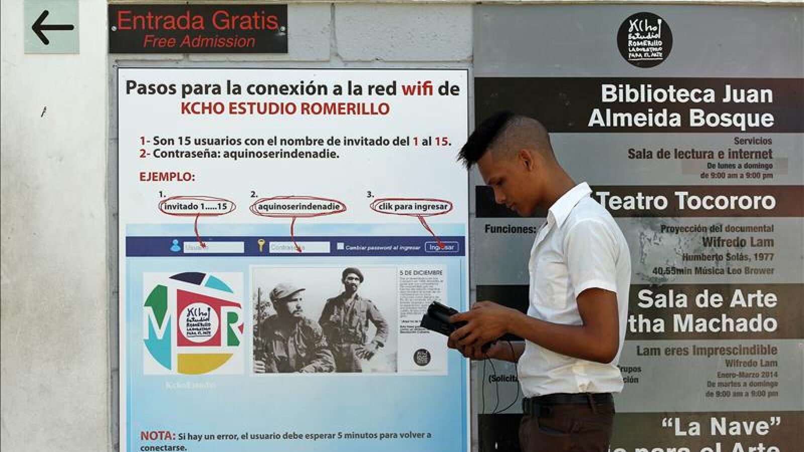 Los cubanos cuentan desde hoy con 35 zonas de internet wi-fi