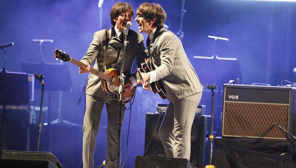 Integrantes de la 'Bootleg Beatles', banda tributo a 'Los Beatles'