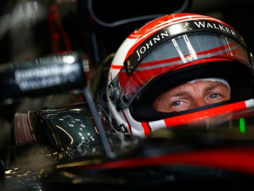 Button, dentro del Mclaren