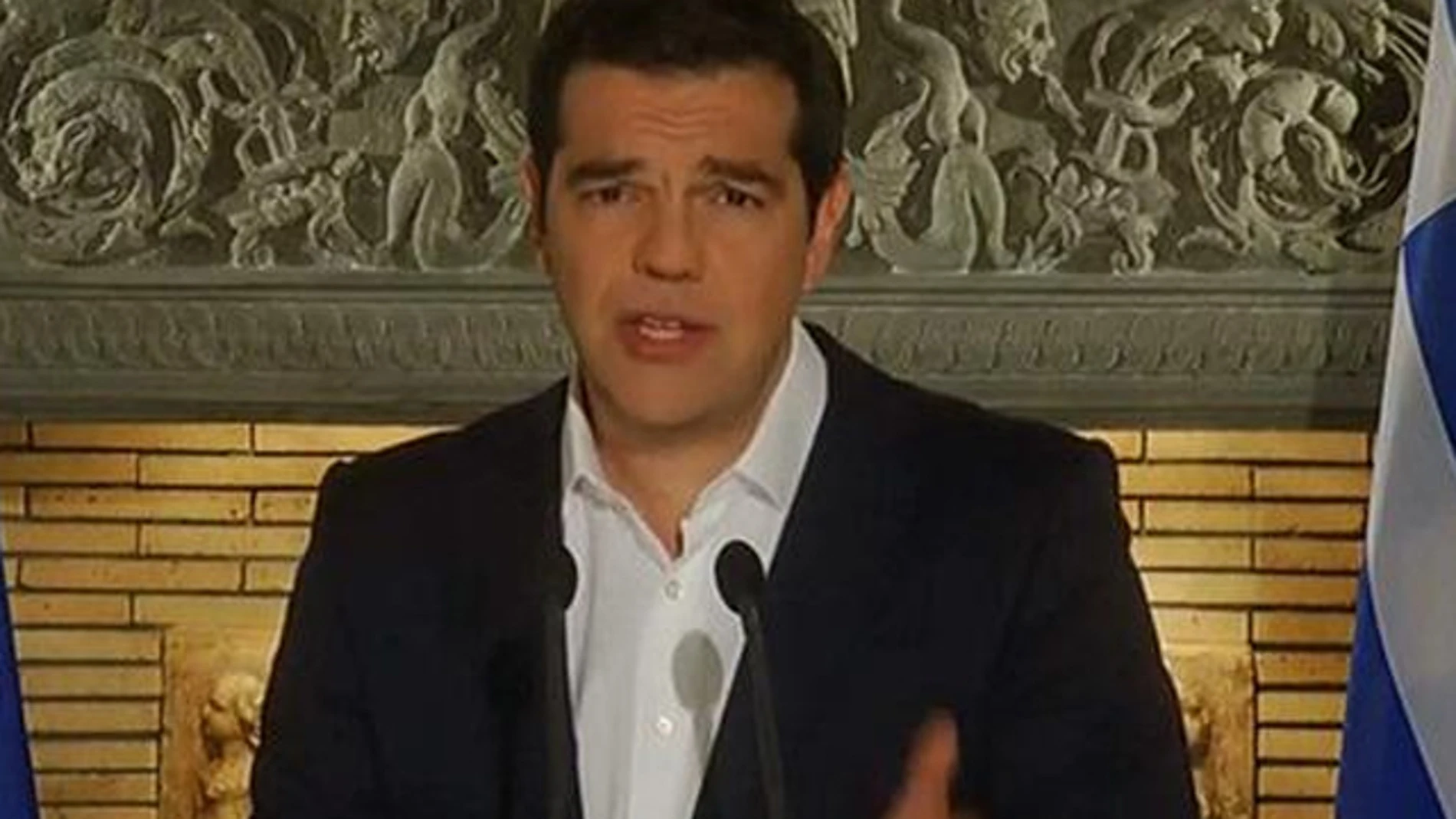 Tsipras, en su comparecencia Tsipras, en su comparecencia