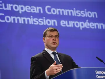 El vicepresidente de la CE para el euro y el Diálogo Social, Valdis Dombrovskis El vicepresidente de la CE para el euro y el Diálogo Social, Valdis Dombrovskis