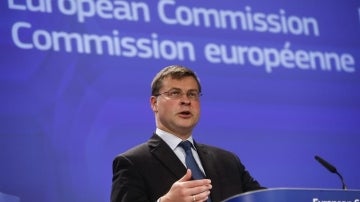 El vicepresidente de la CE para el euro y el Diálogo Social, Valdis Dombrovskis