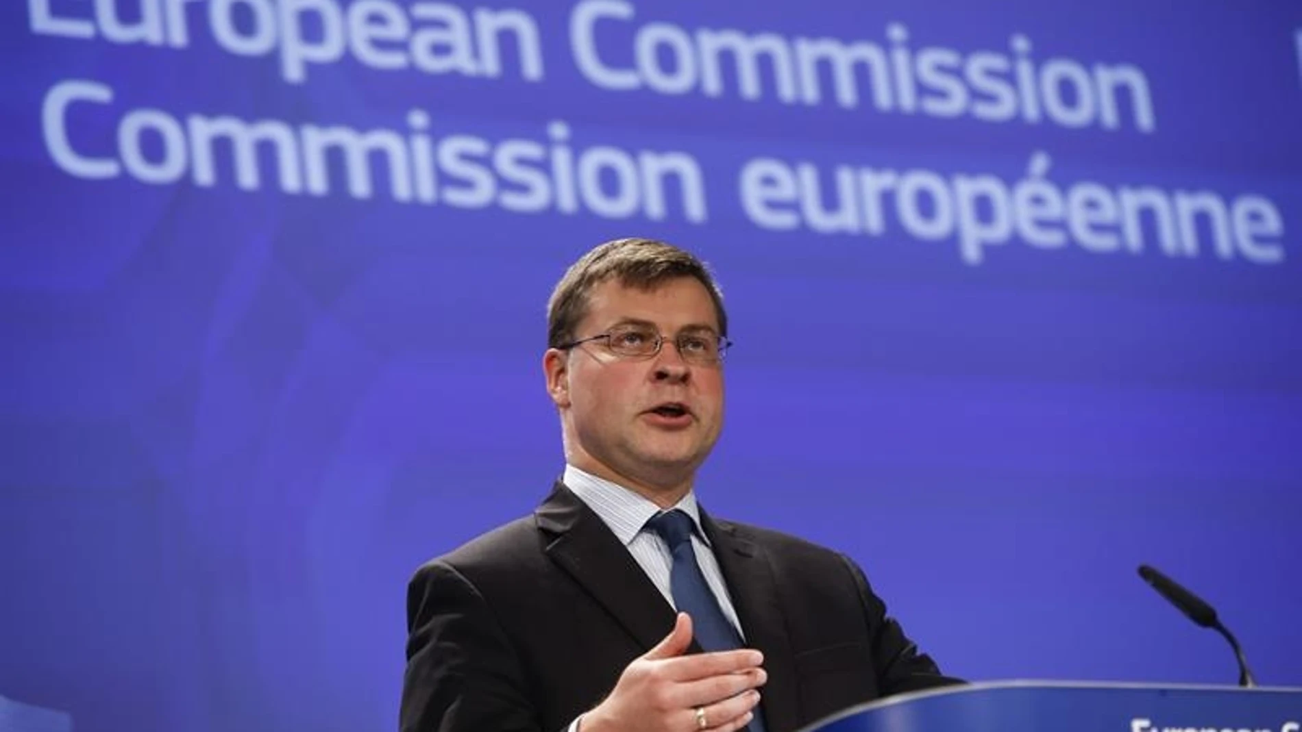 El vicepresidente de la CE para el euro y el Diálogo Social, Valdis Dombrovskis El vicepresidente de la CE para el euro y el Diálogo Social, Valdis Dombrovskis