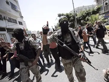 Imagen de archivo de varios miembros de Hamás Imagen de archivo de varios miembros de Hamás