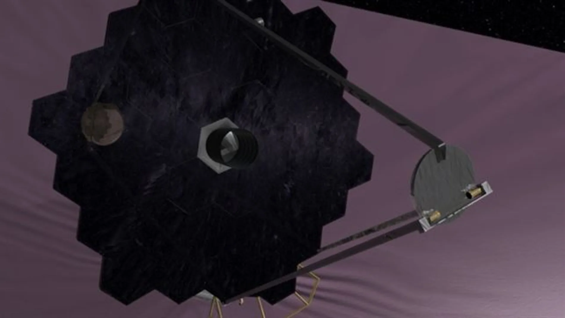 Imagen de la NASA del telescopio espacial gigante. Imagen de la NASA del telescopio espacial gigante.
