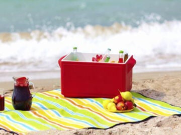 Comida en la playa