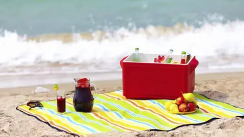 Comida en la playa Comida en la playa