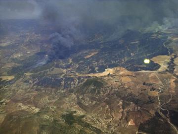 Incendio forestal en Lújar