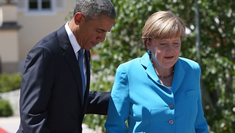 Barack Obama y Angela Merkel
