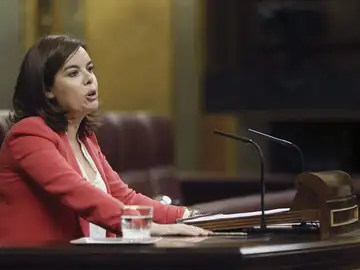 La vicepresidenta del Gobierno, Soraya Sáenz de Santamaría La vicepresidenta del Gobierno, Soraya Sáenz de Santamaría
