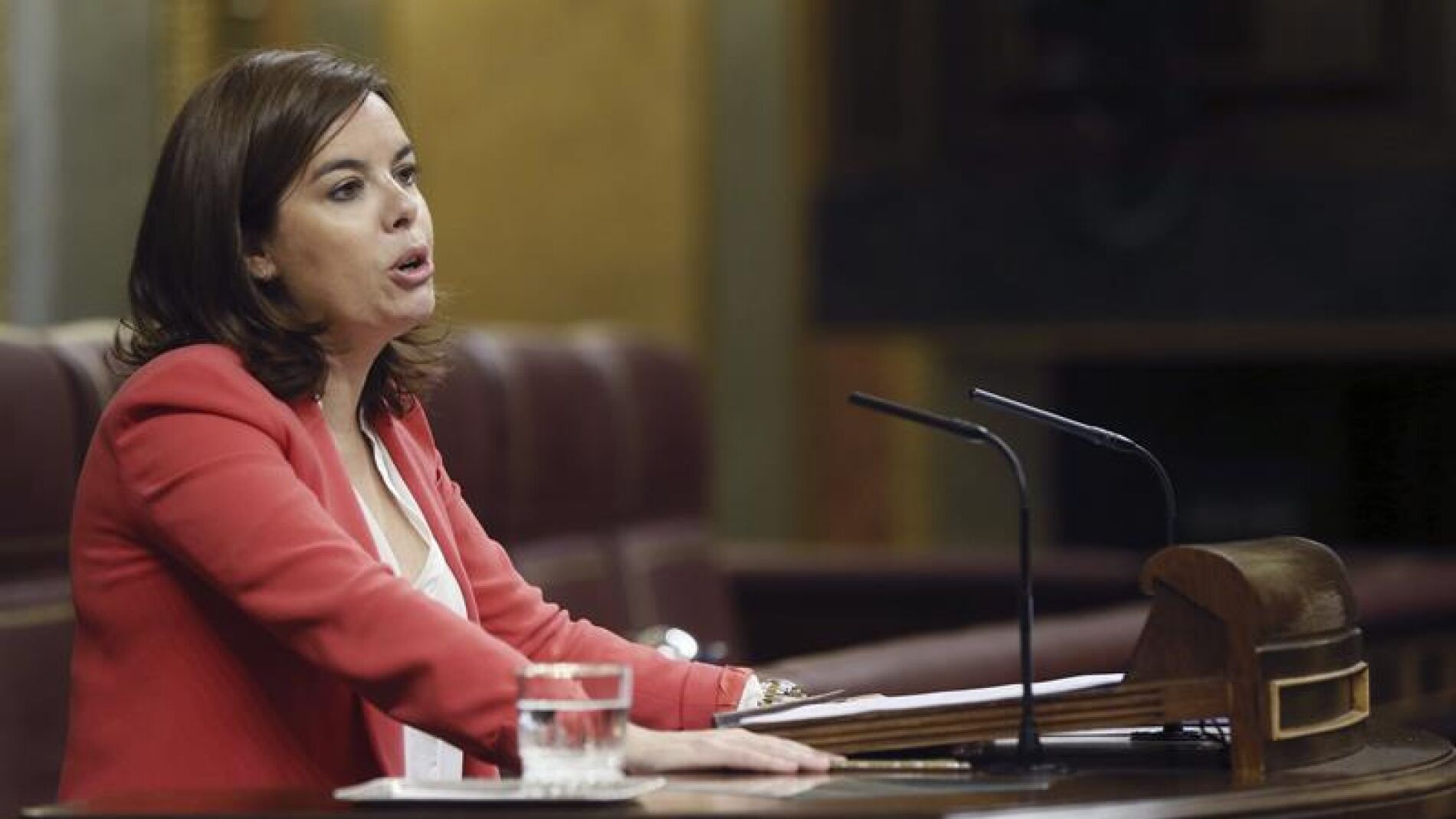 La vicepresidenta del Gobierno, Soraya S&aacute;enz de Santamar&iacute;a