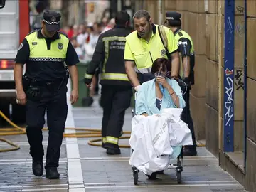 Incendio en edificio de Pamplona Incendio en edificio de Pamplona