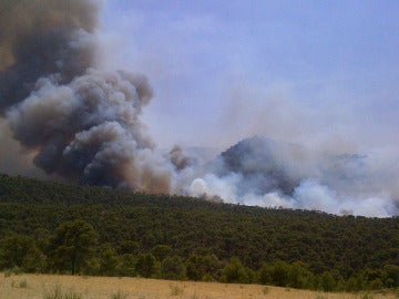 Incendio en el término municipal de Quesada