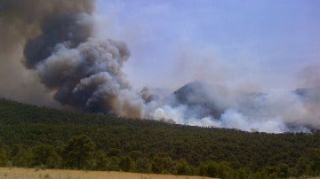 Incendio en el término municipal de Quesada