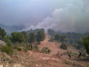El incendio de Quesada afecta ya unas 2000 hectáreas