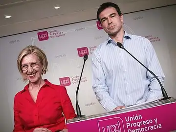 Andrés Herzog, con Rosa Díez Andrés Herzog, con Rosa Díez