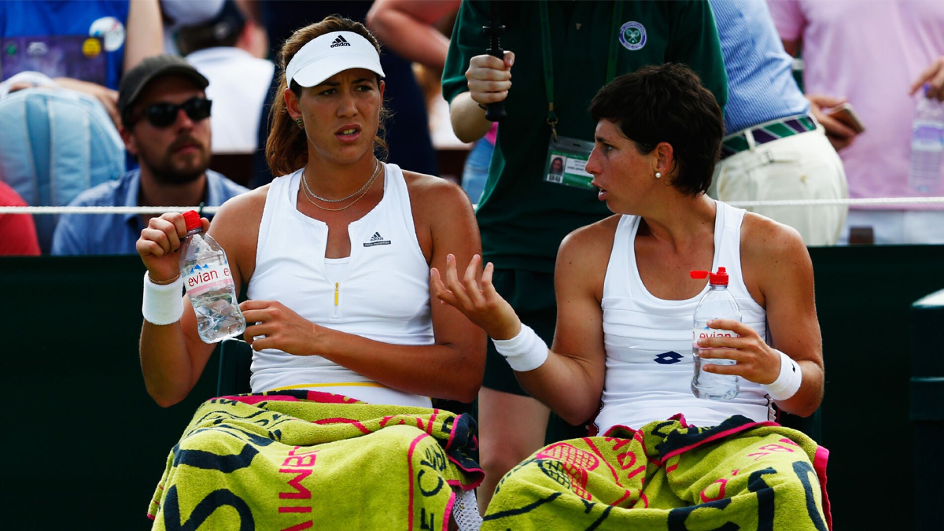 Garbi&ntilde;e Muguruza y Carla Su&aacute;rez