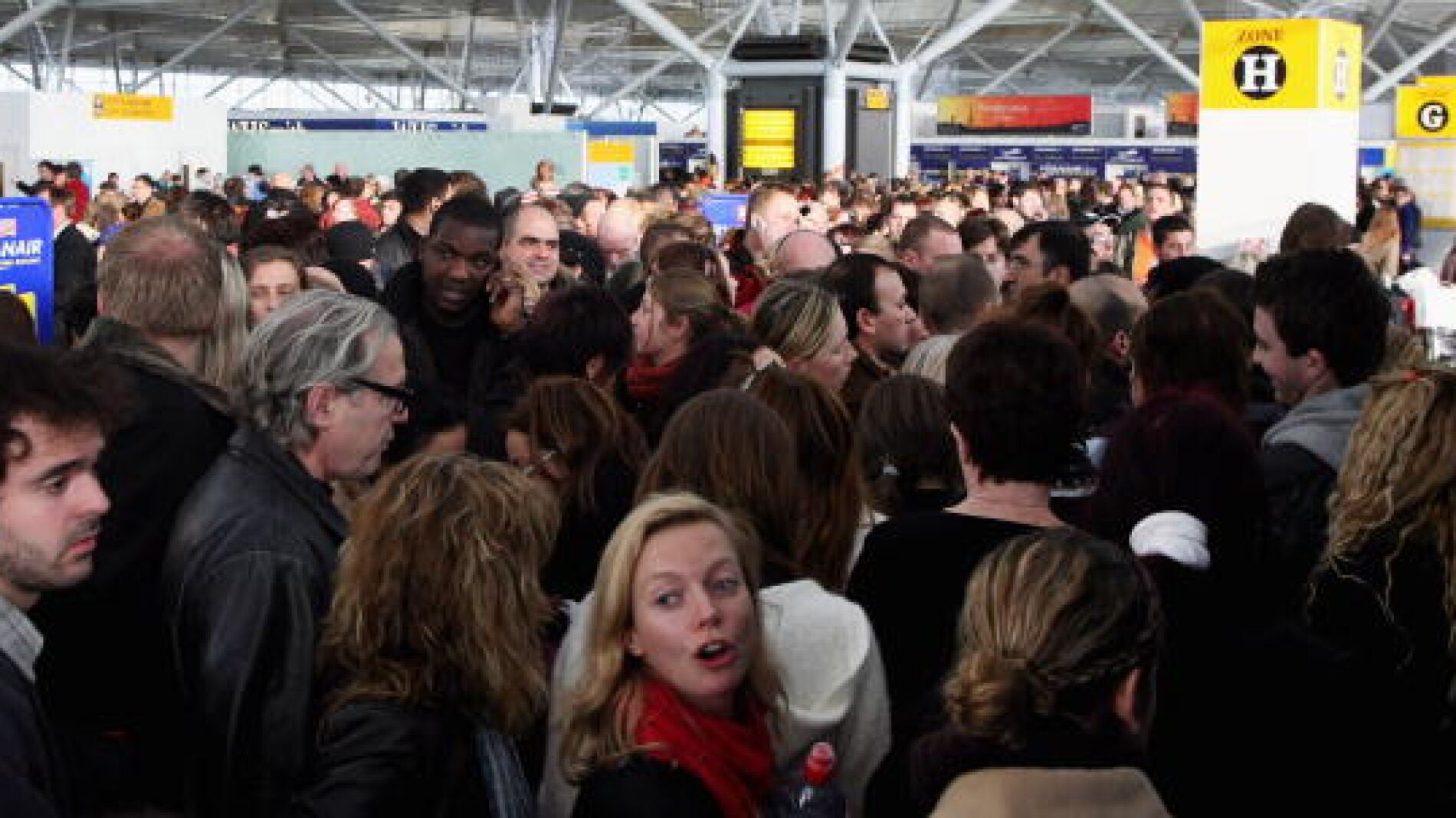 Una de las protestas de Plane Stupid 