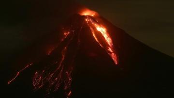 El Volcán de Colima, en el oeste de México