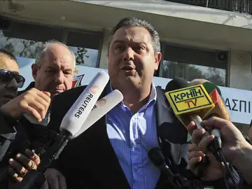 Panos Kamenos, líder de los Griegos Independientes Panos Kamenos, líder de los Griegos Independientes