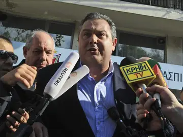 Panos Kamenos, líder de los Griegos Independientes Panos Kamenos, líder de los Griegos Independientes