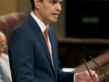 Pedro Sánchéz, en el Congreso de los Diputados