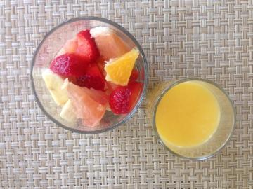 Frutas en zumo: no te olvides de tomarlas en verano.
