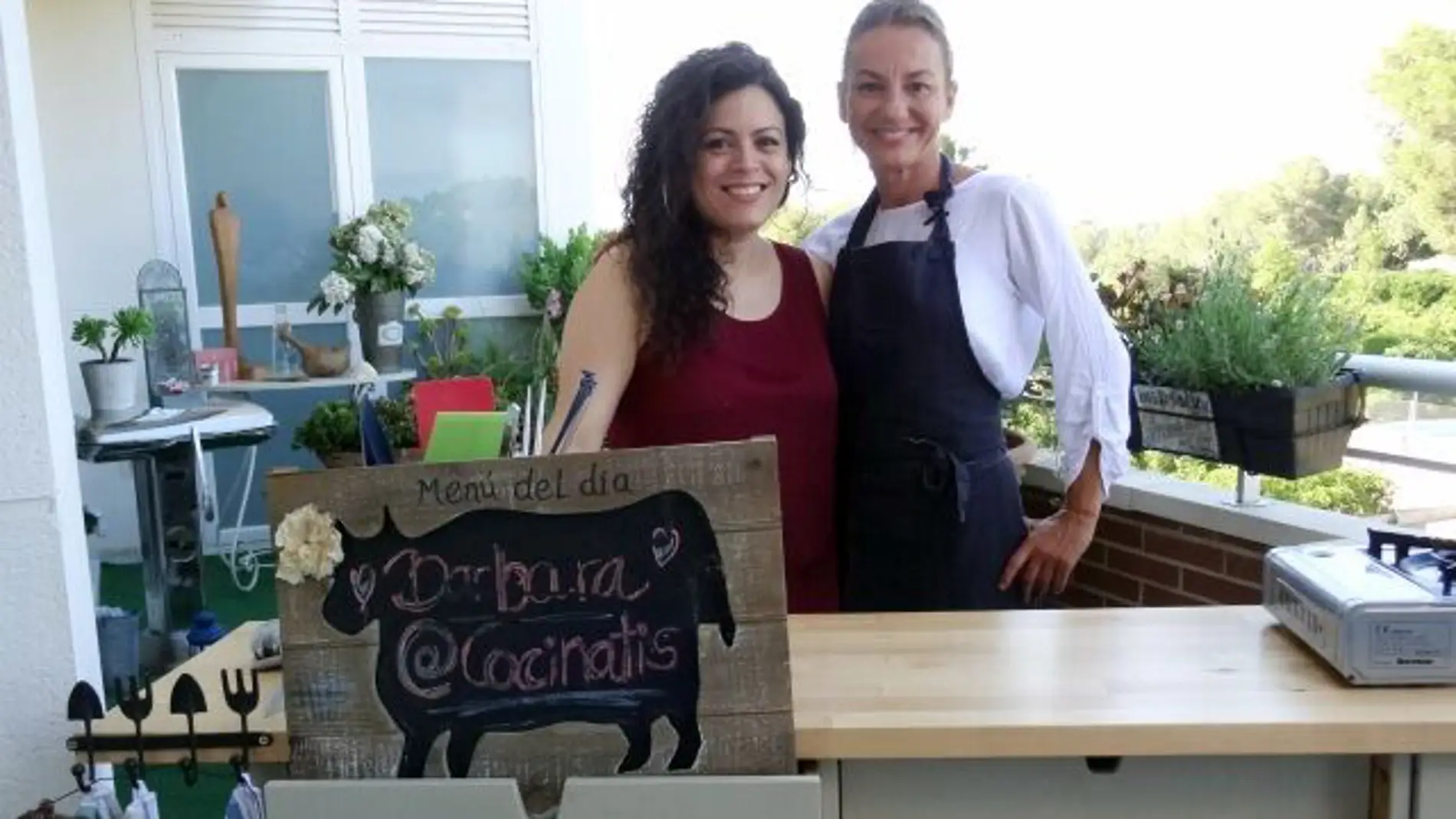 Bárbara y su amiga Alejandra, nutricionista