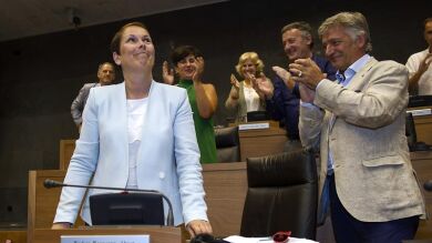Uxue Barkos, elegida presidenta del Gobierno de Navarra