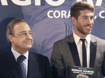 Sergio Ramos y Florentino Pérez