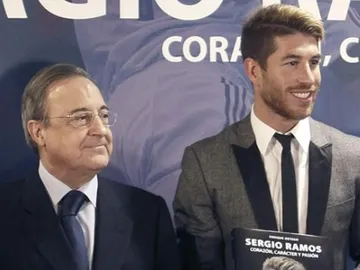 Sergio Ramos y Florentino Pérez Sergio Ramos y Florentino Pérez