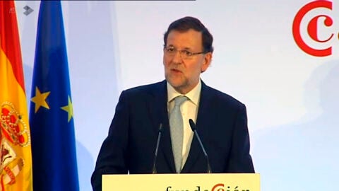 Mariano Rajoy, durante intervenci&oacute;n en Sevilla