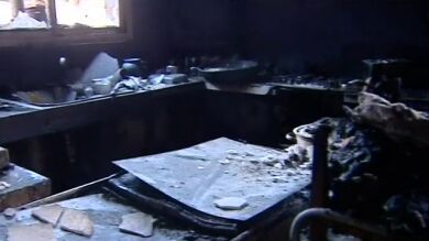 Siete casas quedan afectadas por las llamas en Girona