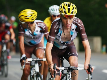 Romain Bardet, durante la etapa