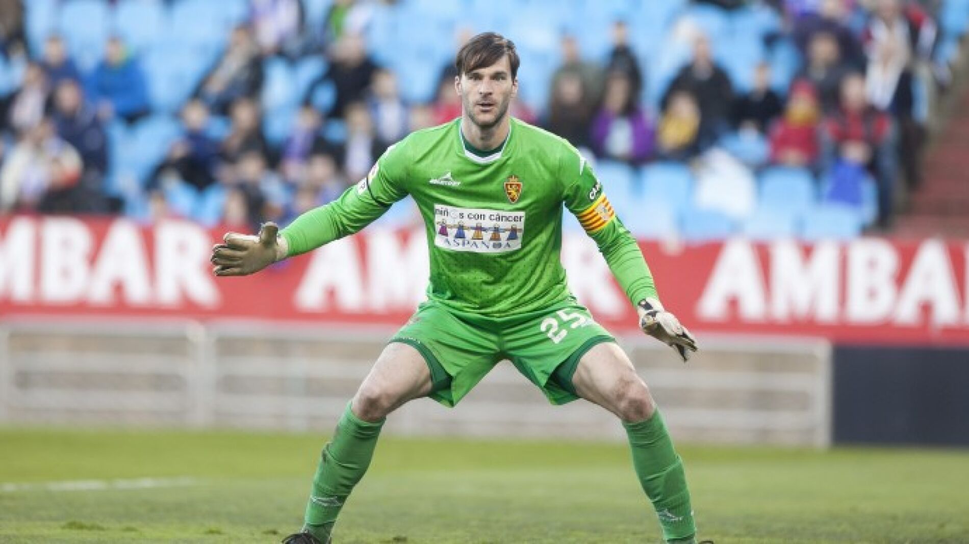 Leo Franco, durante un partido con el Zaragoza