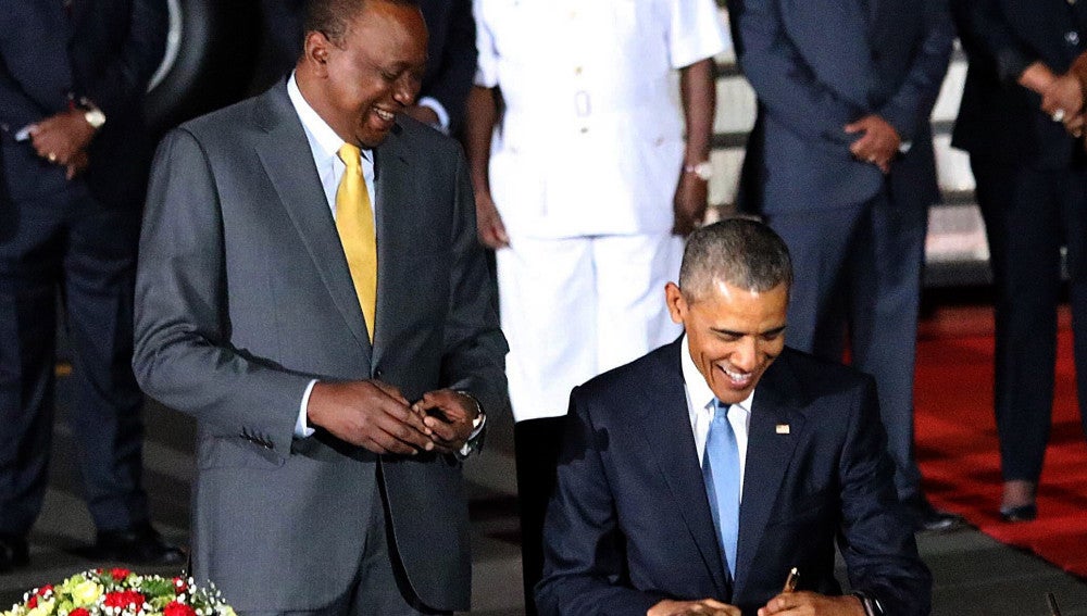 Barack Obama durante su visita a Kenia