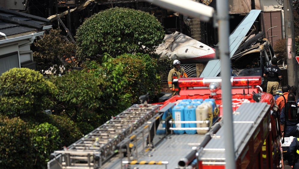 Avioneta estrellada al oeste de Tokio