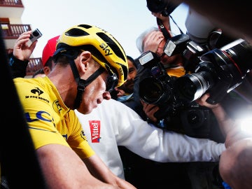 Chris Froome, tras la carrera de Alpe d'Huez