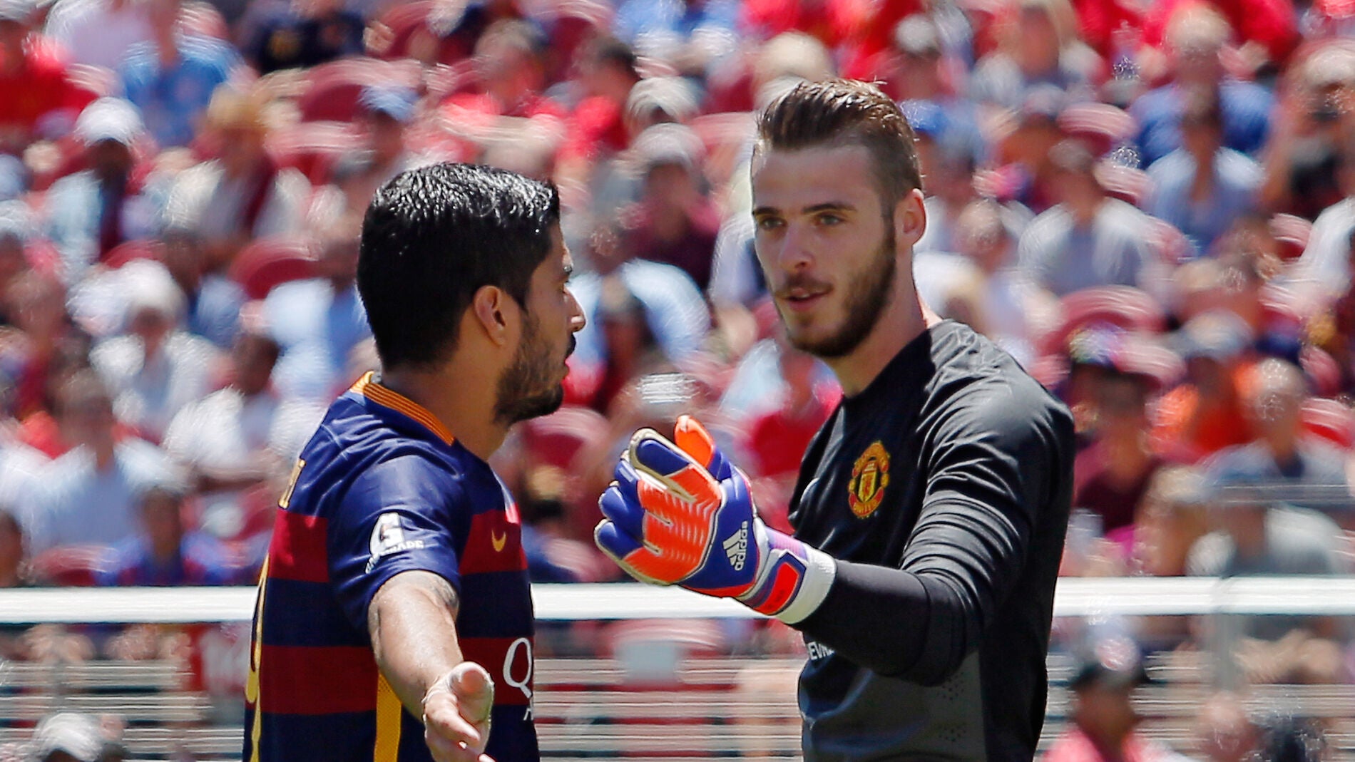 Luis Su&aacute;rez y David de Gea
