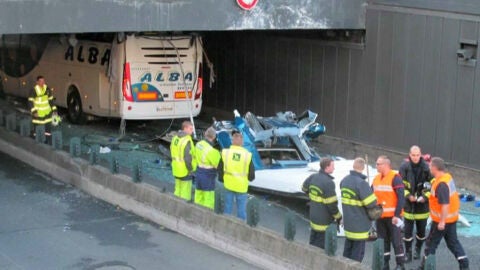 Accidente de autob&uacute;s en Lille