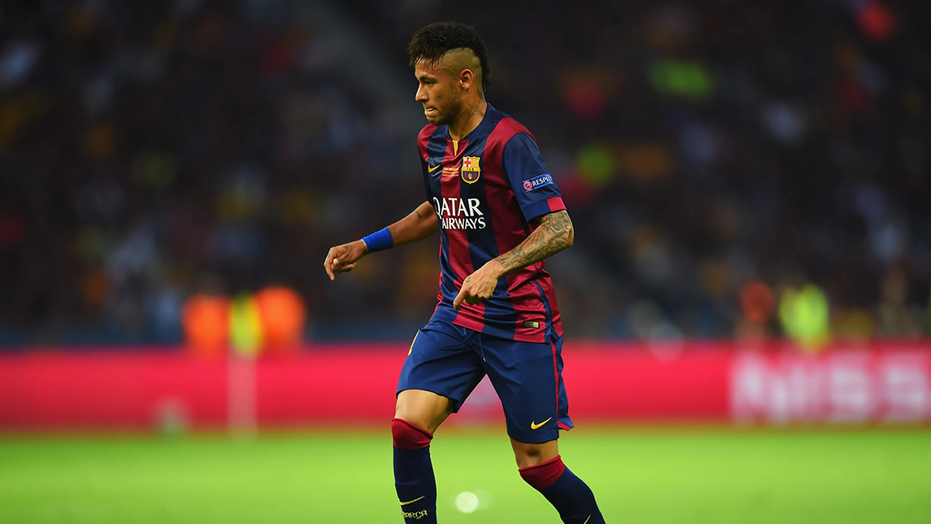 Neymar durante la final de la Champions ante la Juventus Neymar durante la final de la Champions ante la Juventus
