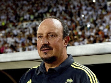 Benítez, durante el partido contra el Inter