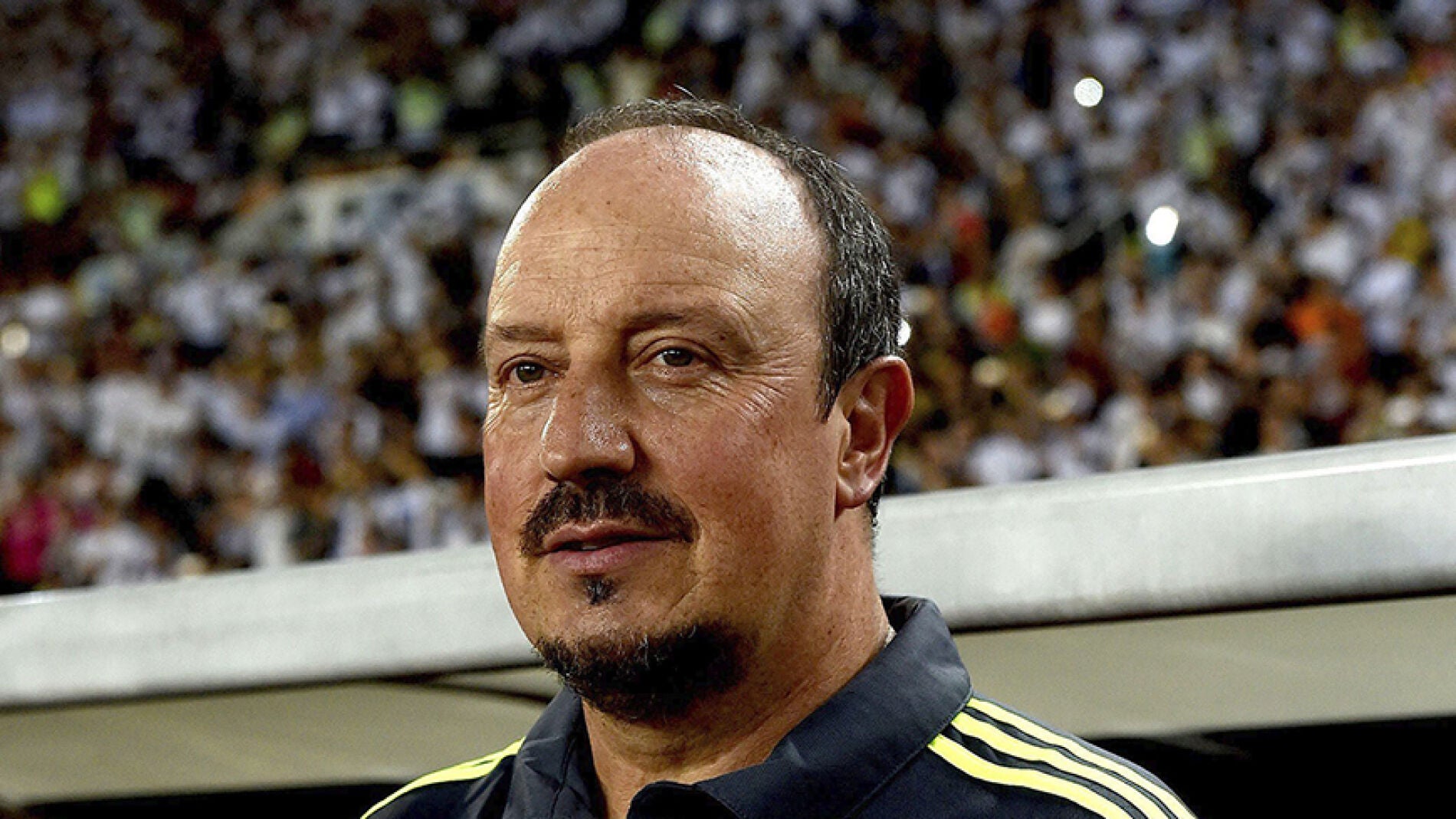 Ben&iacute;tez, durante el partido contra el Inter