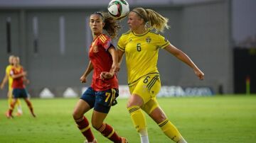 Un momento de la final entre España y Suecia