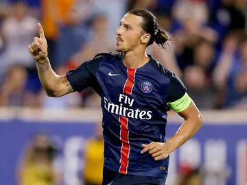 Zlatan Ibrahimovic celebra un gol con el París Saint-Germain Zlatan Ibrahimovic celebra un gol con el París Saint-Germain