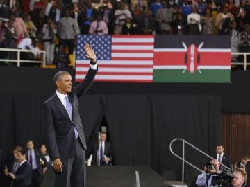 Barack Obama, durante su visita a Kenia